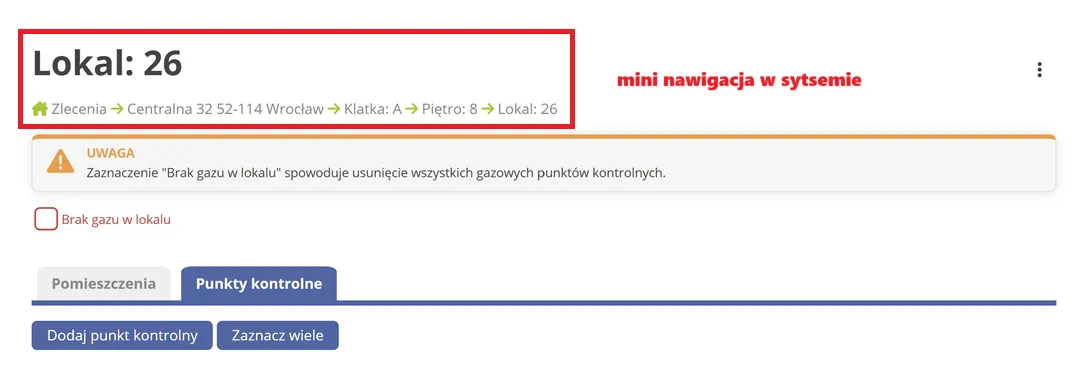Pomoc systemu Przeglady Budynku